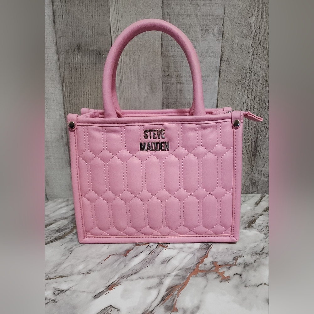 Steve Madden Pink Quilted Mini Women's Bag